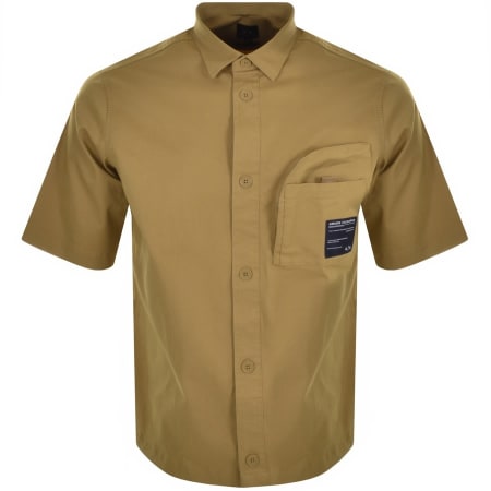 Product Image for Armani Exchange Short Sleeved Shirt Brown