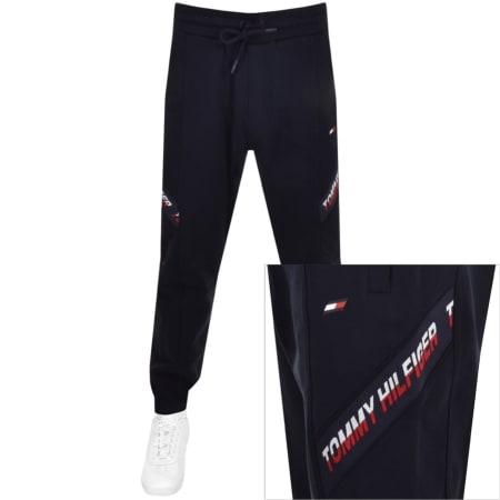 Product Image for Tommy Hilfiger Sport Logo Jogging Bottoms Navy