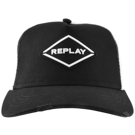 Product Image for Replay Logo Trucker Cap Black