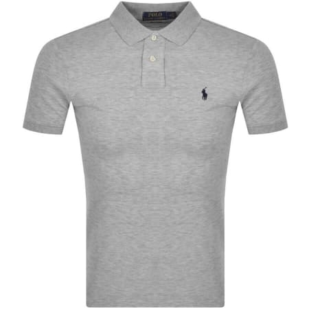 Recommended Product Image for Ralph Lauren Slim Fit Polo T Shirt Grey