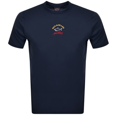 Product Image for Paul And Shark Logo T Shirt Navy
