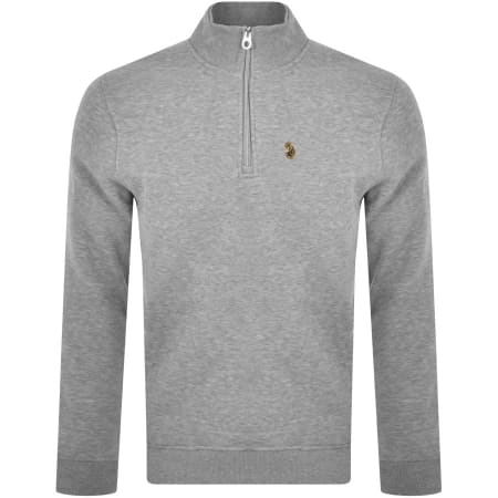 Recommended Product Image for Luke 1977 Half Zip Sydney Sweatshirt Grey