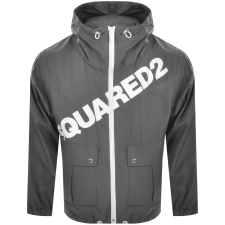 Product Image for DSQUARED2 Logo Windbreaker Jacket Grey