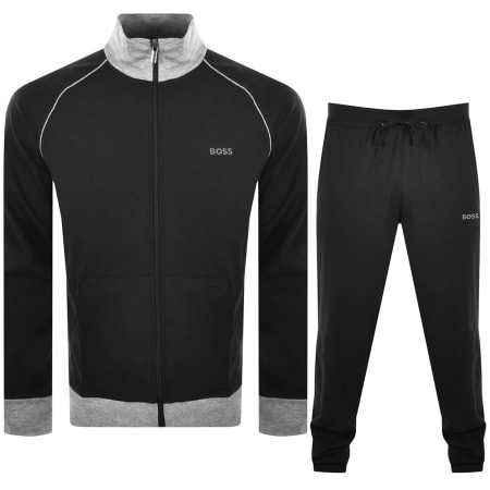 Product Image for BOSS Bodywear Lounge Full Zip Tracksuit Black