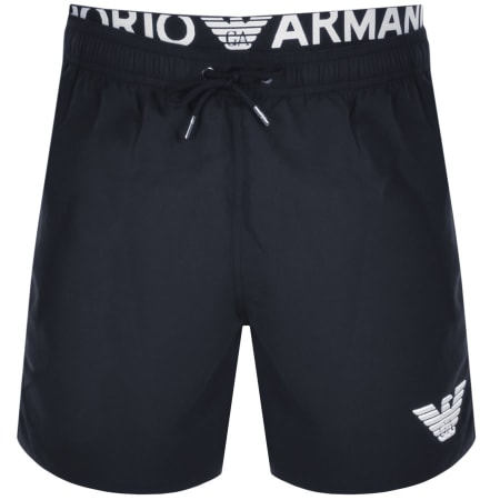 Product Image for Emporio Armani Logo Swim Shorts Navy