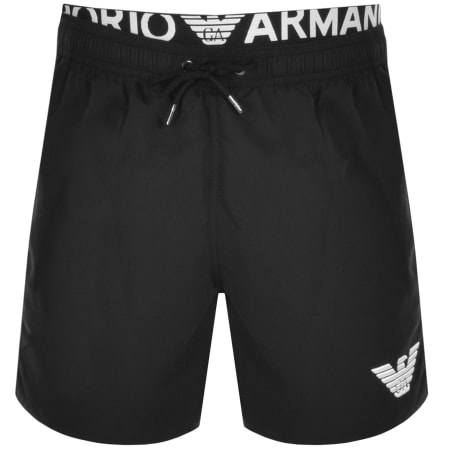 Product Image for Emporio Armani Logo Swim Shorts Black