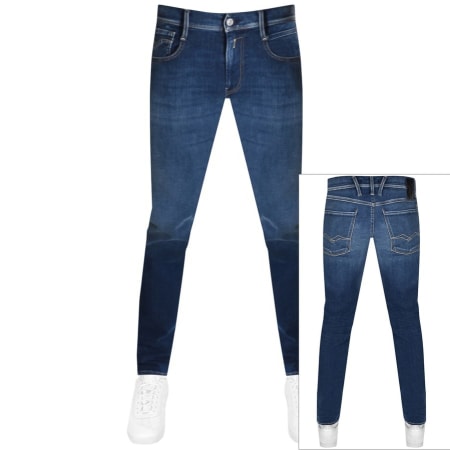 Product Image for Replay Anbass Hyperflex Jeans Dark Wash Blue
