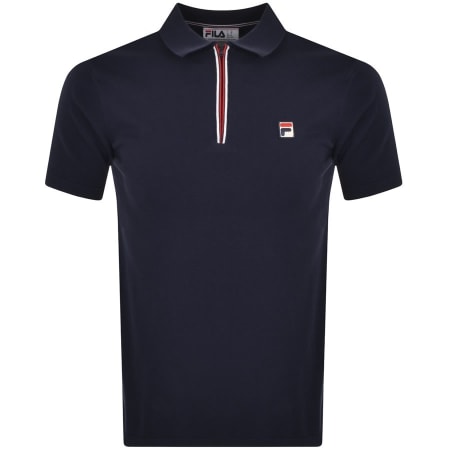 Product Image for Fila Vintage Caso Knitted Polo T Shirt Navy