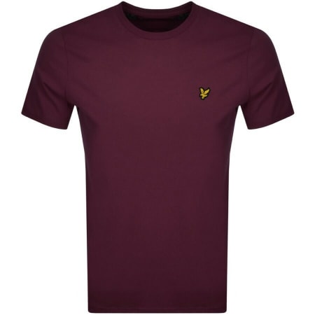 Product Image for Lyle And Scott Crew Neck T Shirt Burgundy