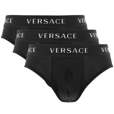 Product Image for Versace Three Pack Briefs Underwear Black