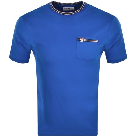 Product Image for Fila Vintage Tonetto Crew Neck T Shirt Blue