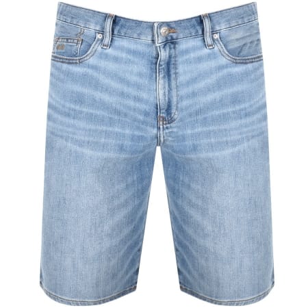 Product Image for Armani Exchange Denim Light Wash Shorts Blue
