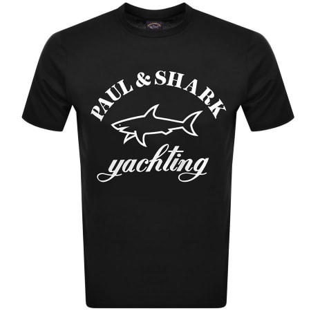 Product Image for Paul And Shark Logo T Shirt Black