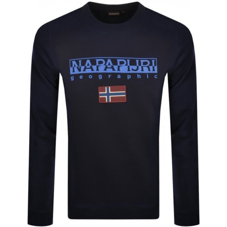 Product Image for Napapijri Ayas Flag Logo Sweatshirt Navy
