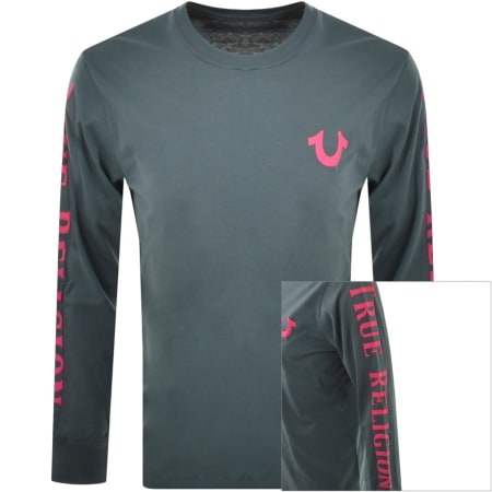 Product Image for True Religion Long Sleeved T Shirt Green