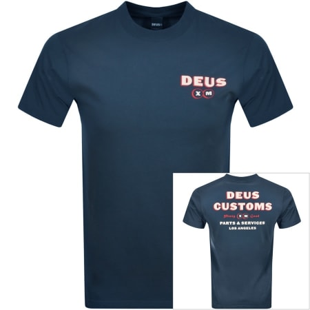 Product Image for Deus Ex Machina Thinker T Shirt Navy