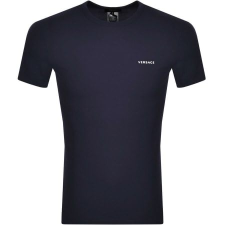 Product Image for Versace Short Sleeve Loungewear T Shirt Navy