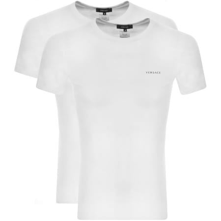 Product Image for Versace Two Pack Essential T Shirts White
