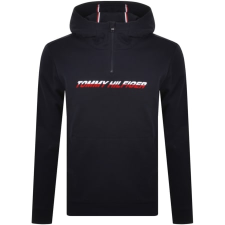 Product Image for Tommy Hilfiger Half Zip Hoodie Navy