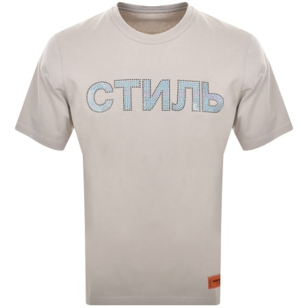 Product Image for Heron Preston Strass Logo T Shirt Grey