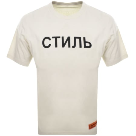 Product Image for Heron Preston Logo T Shirt Cream