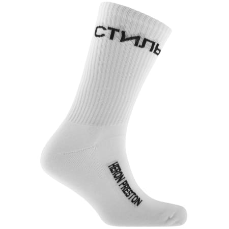 Product Image for Heron Preston Logo Socks White