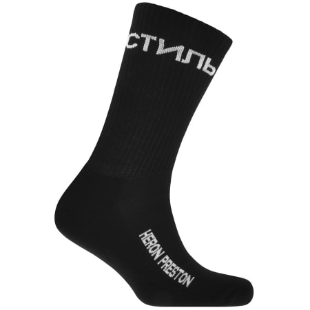 Product Image for Heron Preston Logo Socks Black