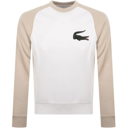 Product Image for Lacoste Crew Neck Sweatshirt White