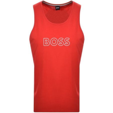 Product Image for BOSS Beach Logo Vest Red