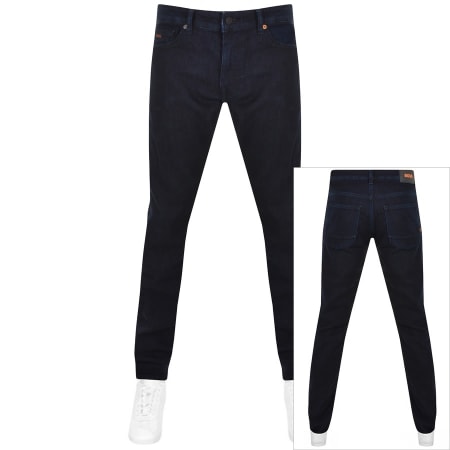 Product Image for BOSS Delaware Dark Wash Slim Fit Jeans Navy
