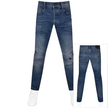 Product Image for G Star Raw 3301 Slim Fit Jeans Mid Wash Blue