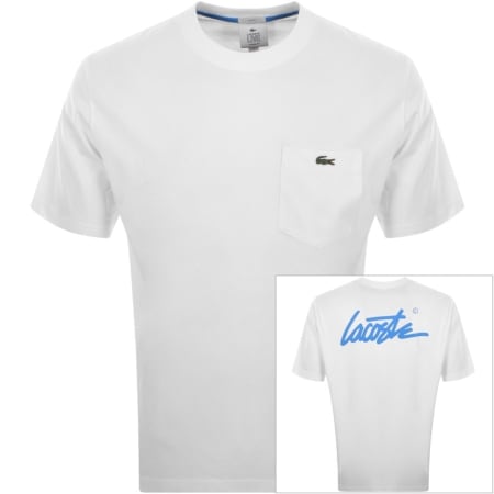 Product Image for Lacoste Live Crew Neck Pocket T Shirt White