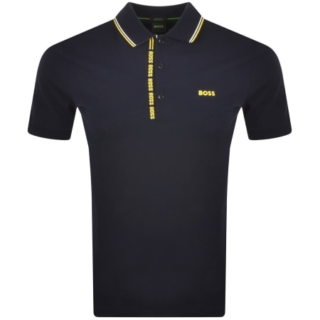 Product Image for BOSS Paule 4 Jersey Polo T Shirt Navy