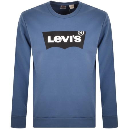 Product Image for Levis Photo Crew Neck Sweatshirt Blue