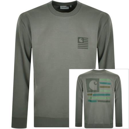 Product Image for Carhartt WIP Medley State Sweatshirt Green