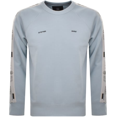 Product Image for G Star Raw Raglan Sweatshirt Blue