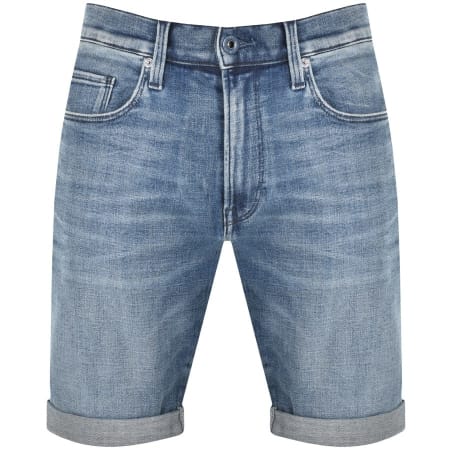 Product Image for G Star Raw 3301 Denim Mid Wash Shorts Blue