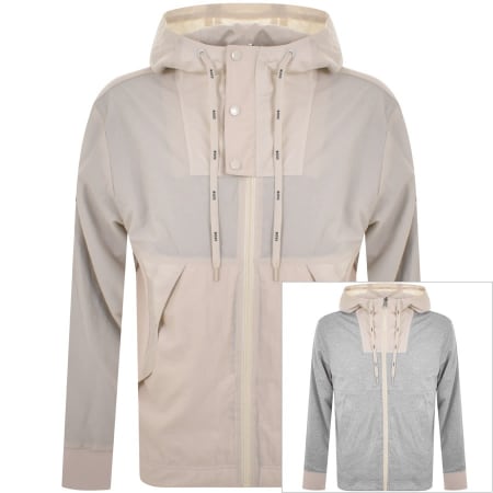 Product Image for BOSS Seeger Full Zip Hoody Off White