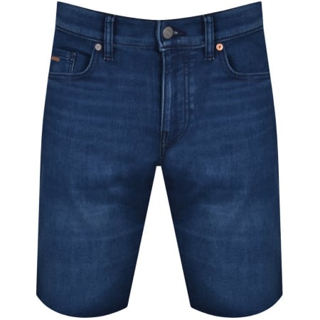 Product Image for BOSS Taber Mid Wash Shorts Blue