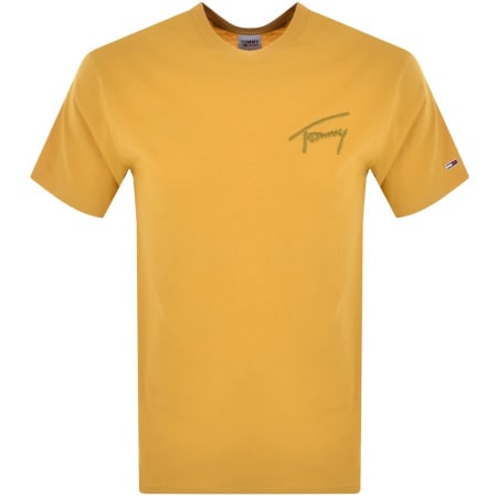 Product Image for Tommy Jeans Signature T Shirt Yellow