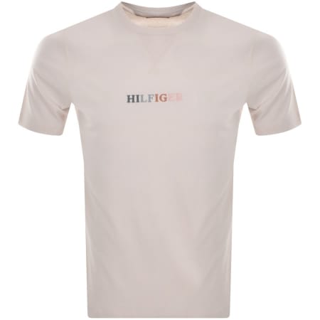Product Image for Tommy Hilfiger Logo T Shirt Beige