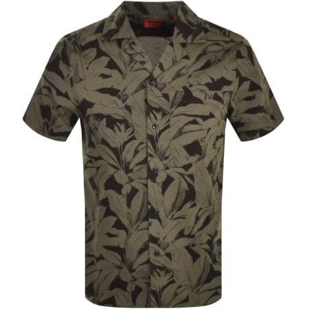 Product Image for HUGO Short Sleeved Ellino Shirt Green