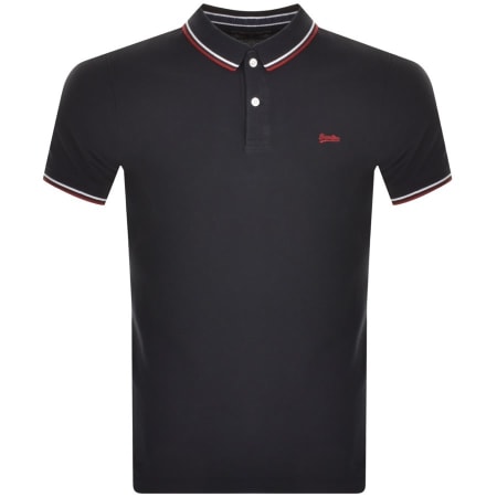 Product Image for Superdry Short Sleeved Polo T Shirt Navy