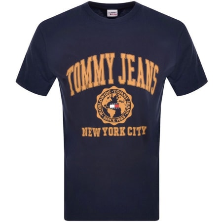 Product Image for Tommy Jeans College Logo T Shirt Navy