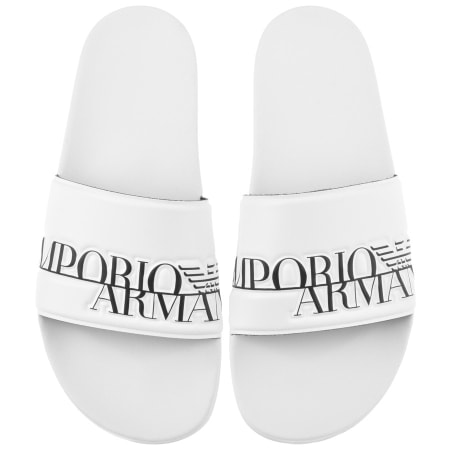 Product Image for Emporio Armani Logo Sliders White