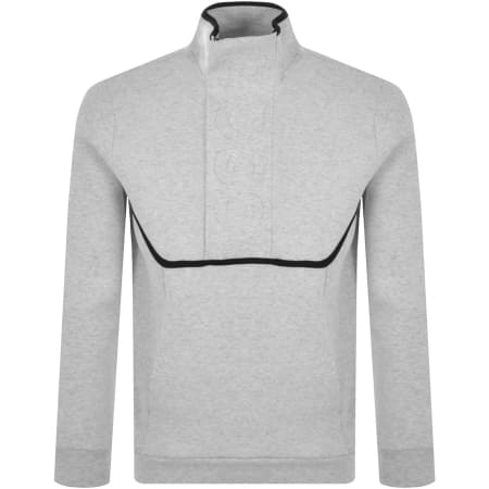 Product Image for BOSS Swover Half Zip Sweatshirt Grey