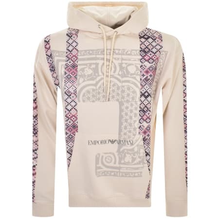 Product Image for Emporio Armani Logo Hoodie Cream