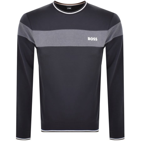 Product Image for BOSS Logo Sweatshirt Navy