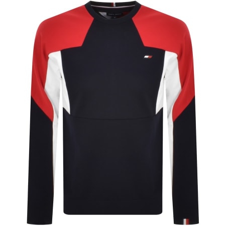Product Image for Tommy Hilfiger Logo Colour Block Sweatshirt Navy