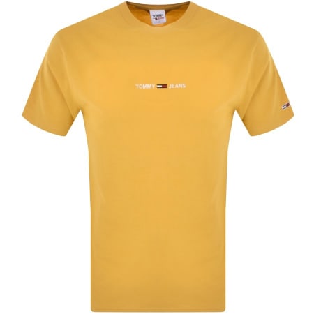 Product Image for Tommy Jeans Logo T Shirt Yellow